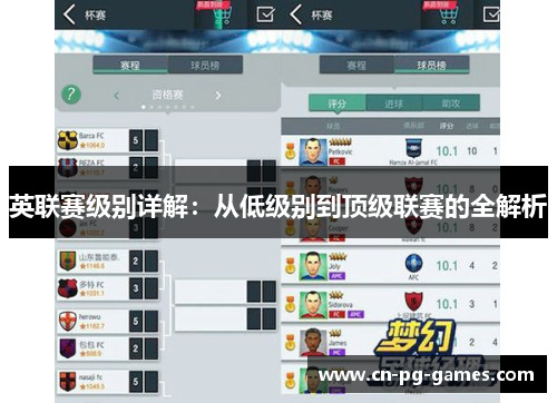 英联赛级别详解：从低级别到顶级联赛的全解析